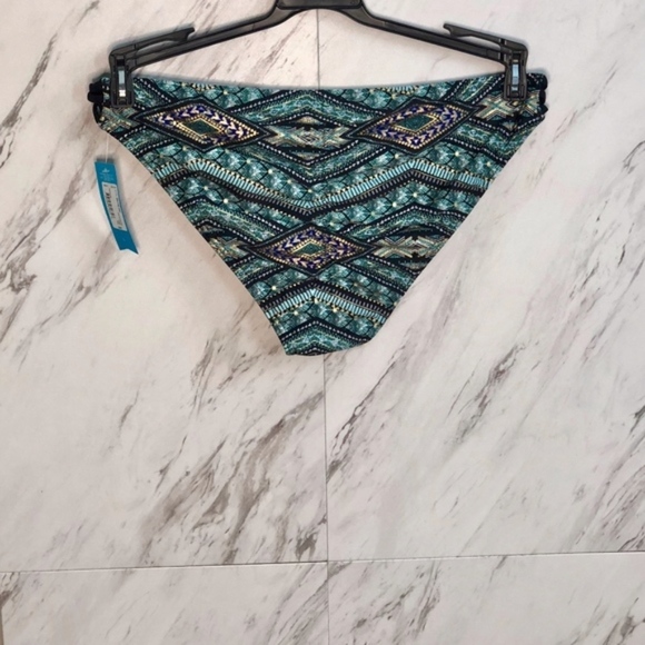 NEW Metallic Tribal Hipster Bikini Bottom SZ L - Picture 2 of 2